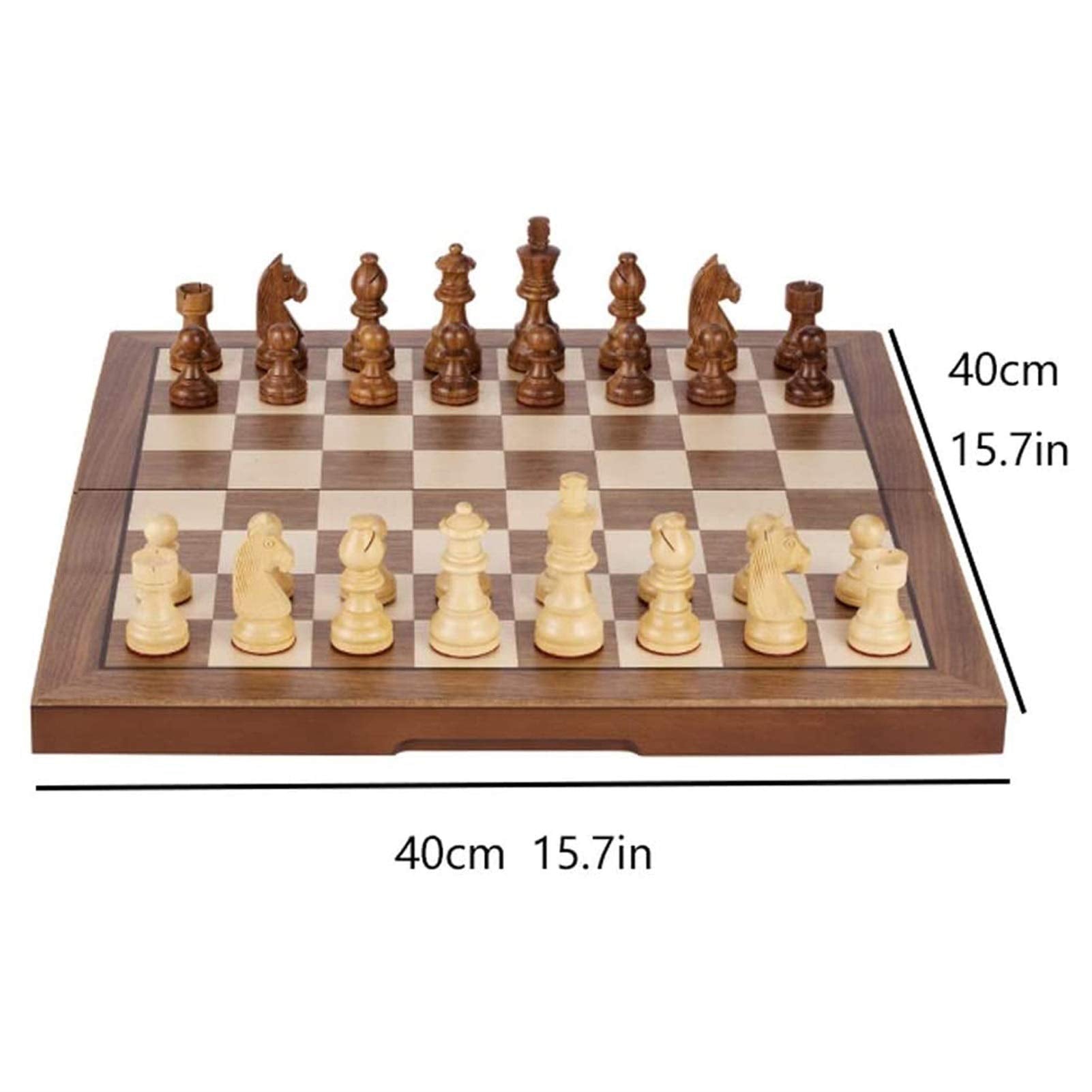 Portable Wooden Chess Set