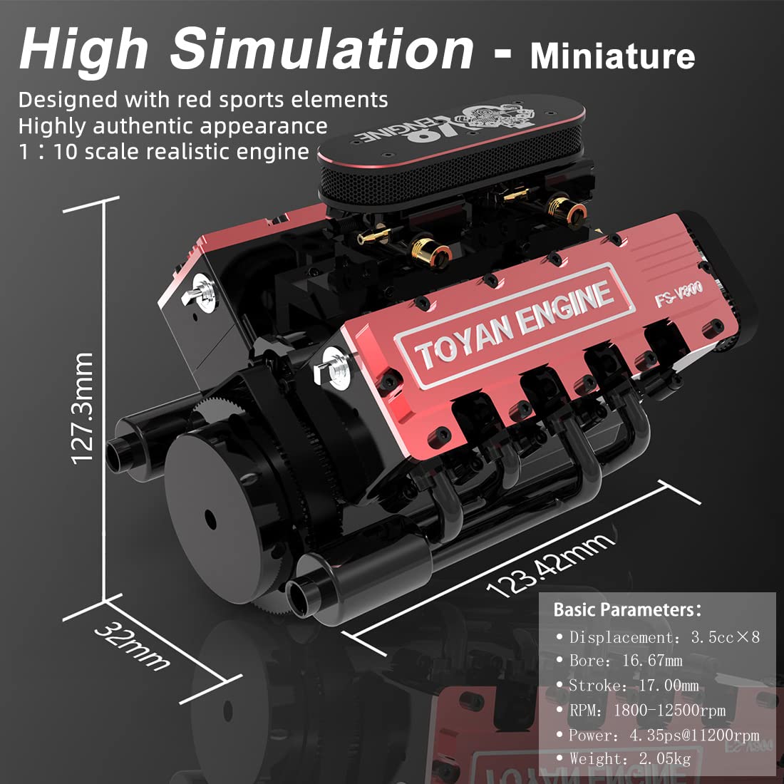 V8 Engine Model Kit