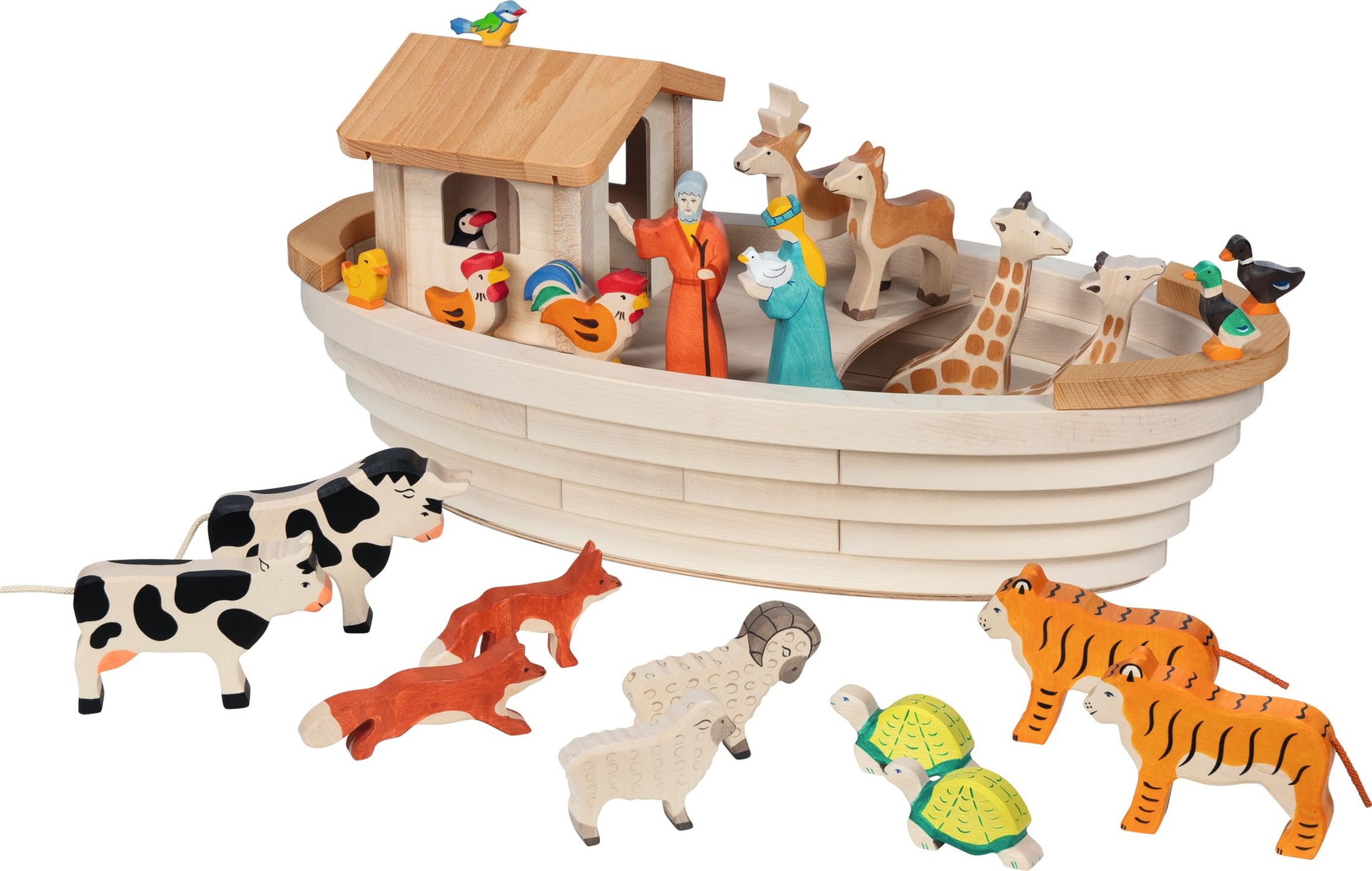 Wooden Noah's Ark Playset