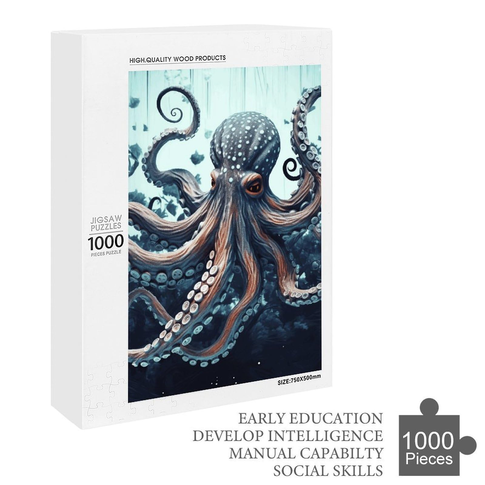 Octopus Wooden Jigsaw Puzzle