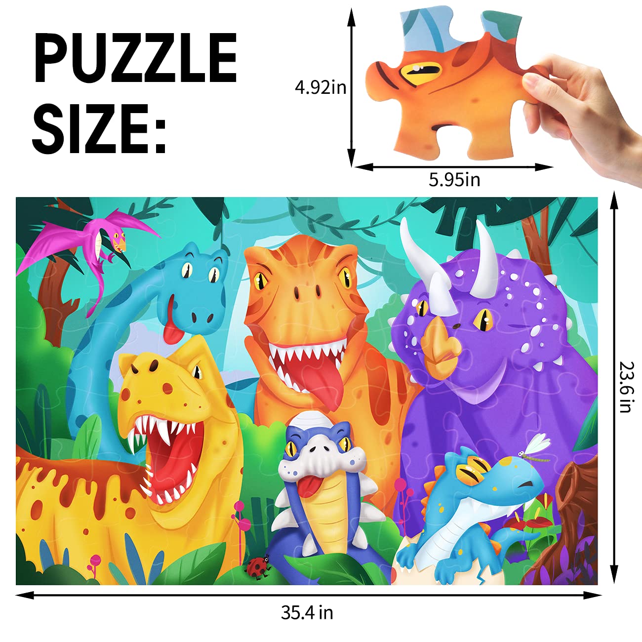 Dinosaur Underwater Floor Puzzle