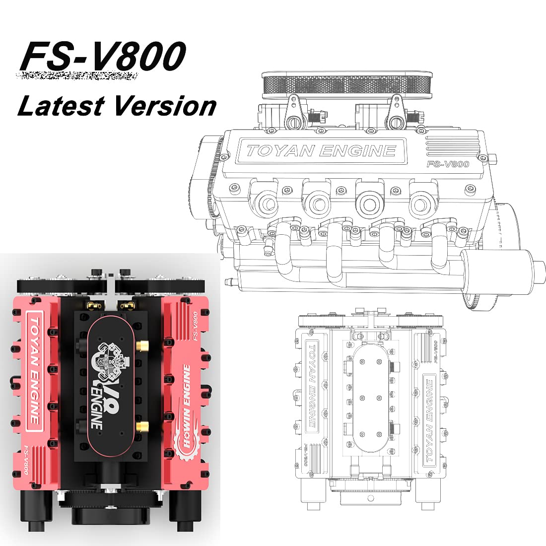 V8 Engine Model Kit