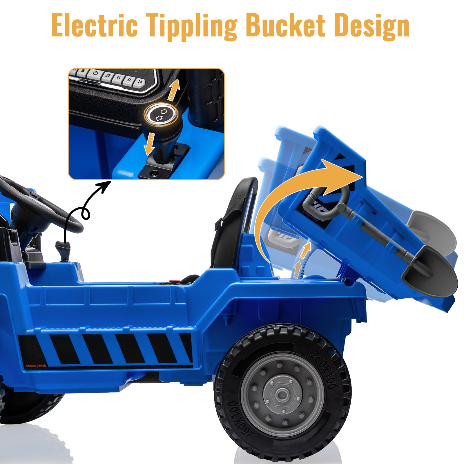 12V Ride-On Dump Truck