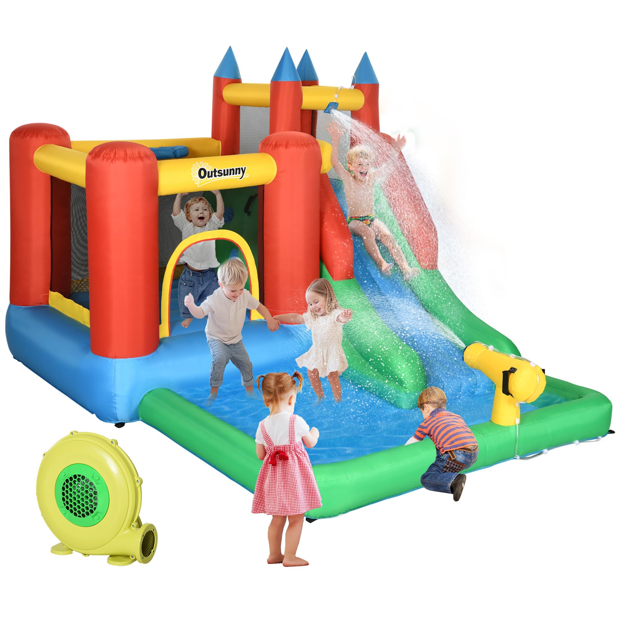 6-in-1 Inflatable Water Slide
