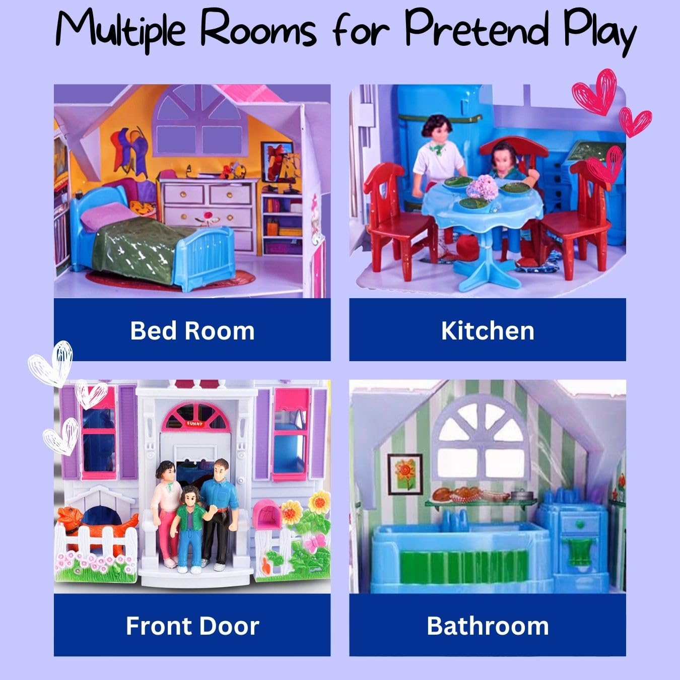 Foldable Dollhouse Play Set