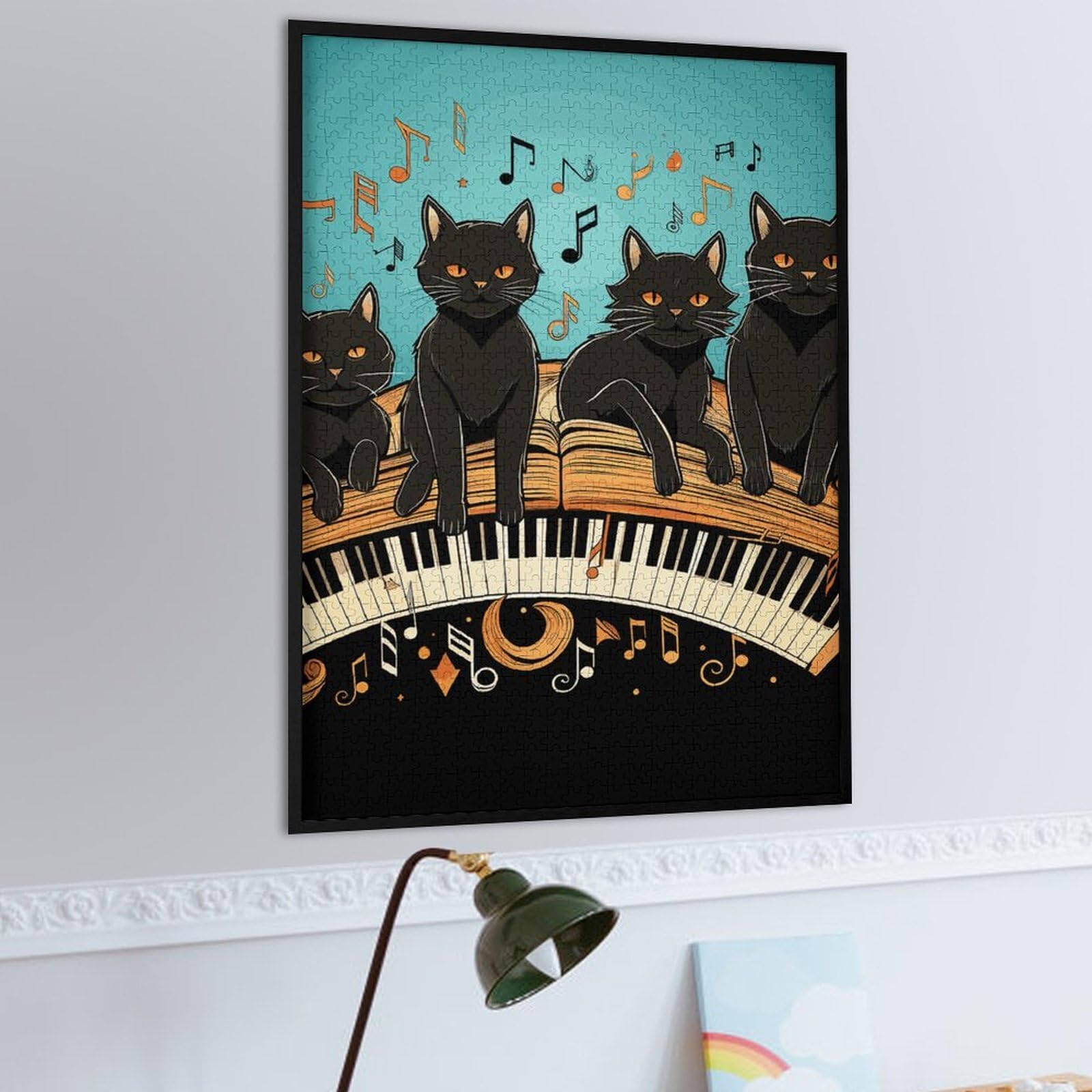 Black Cats Wooden Jigsaw Puzzle