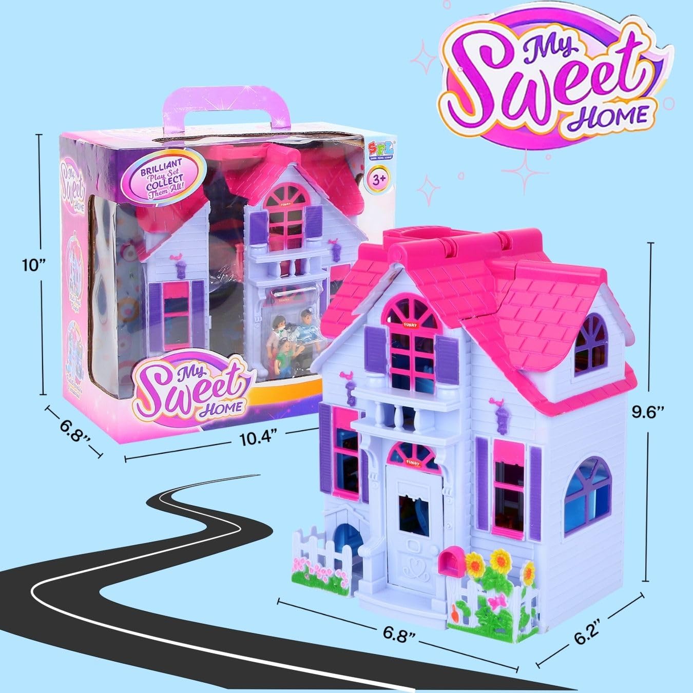 Foldable Dollhouse Play Set