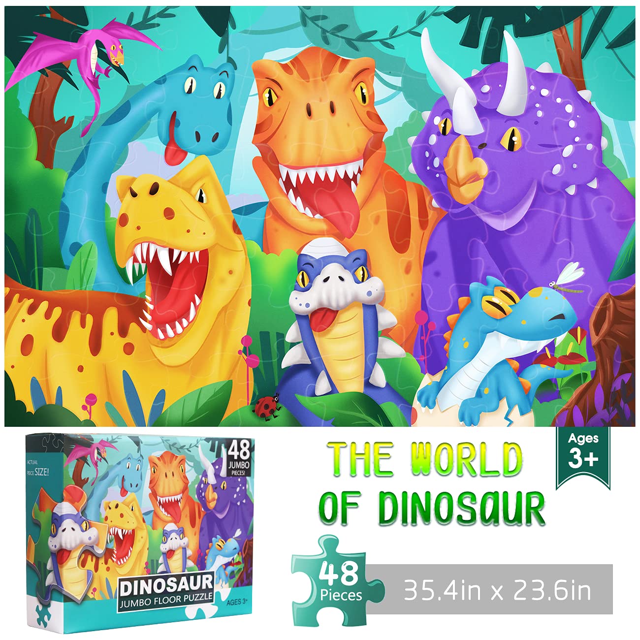 Dinosaur Underwater Floor Puzzle