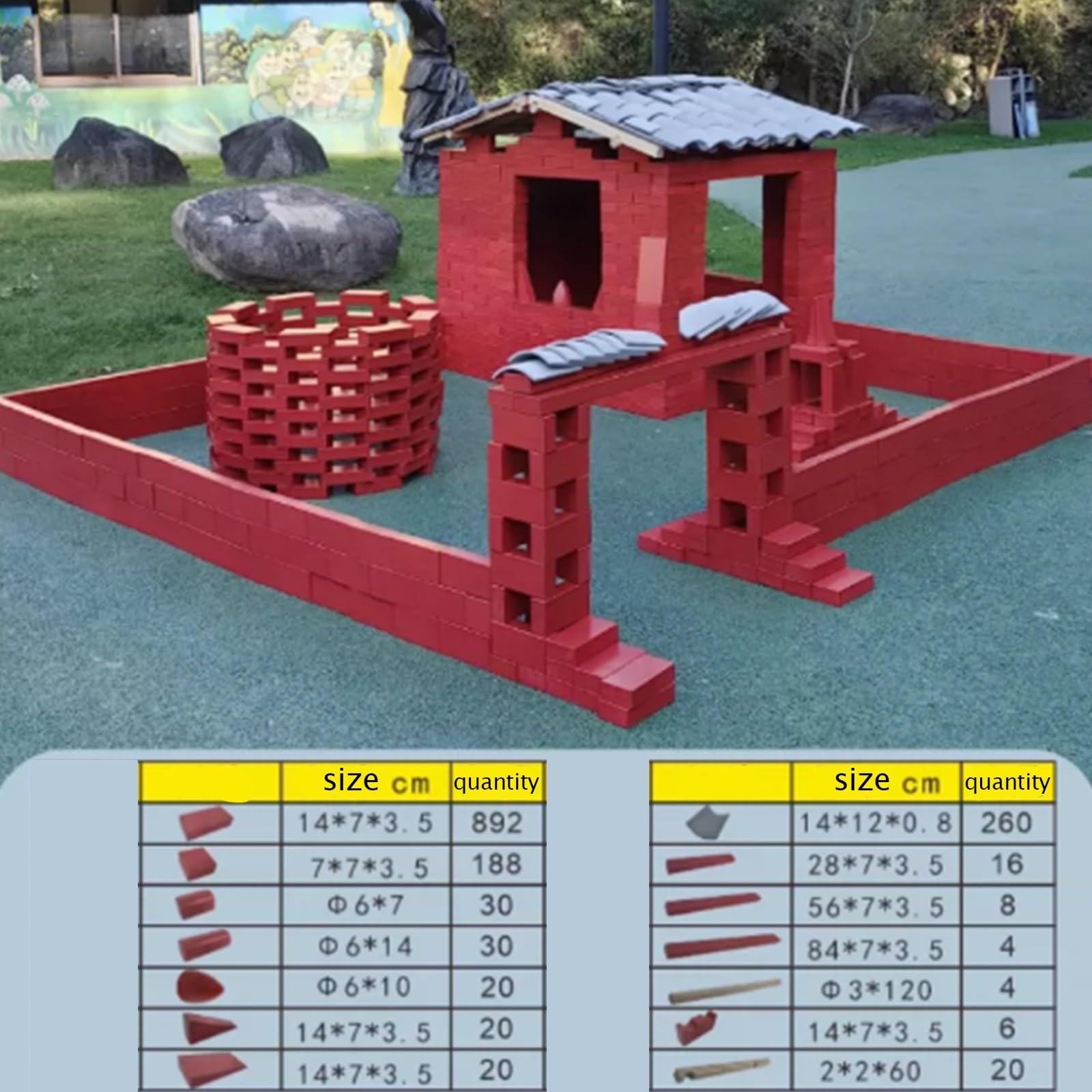 Realistic Brick Building Set