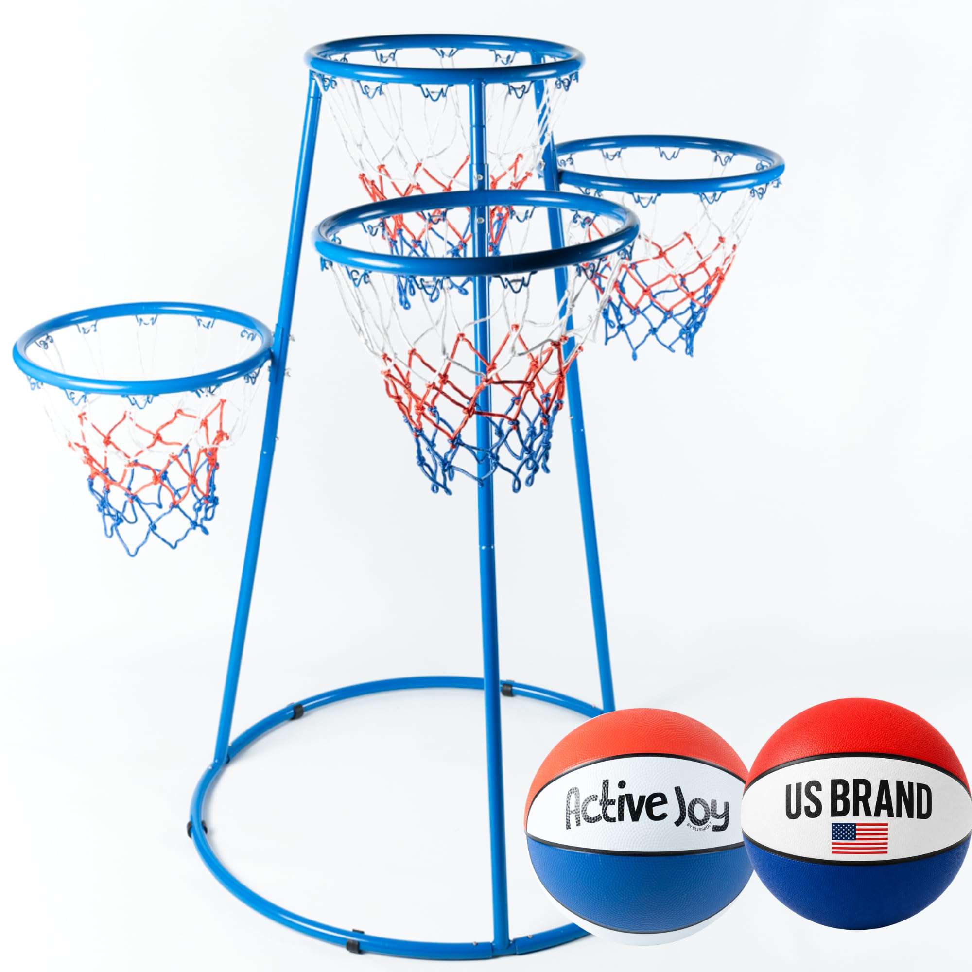 4-Hoop Toddler Basketball Set