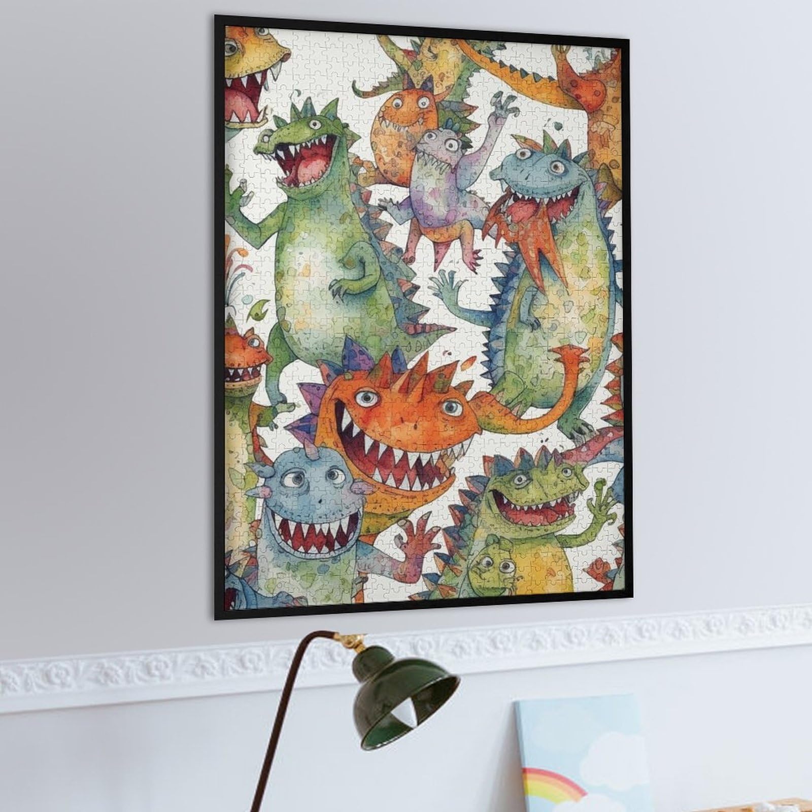 Colorful Monsters Wooden Puzzle