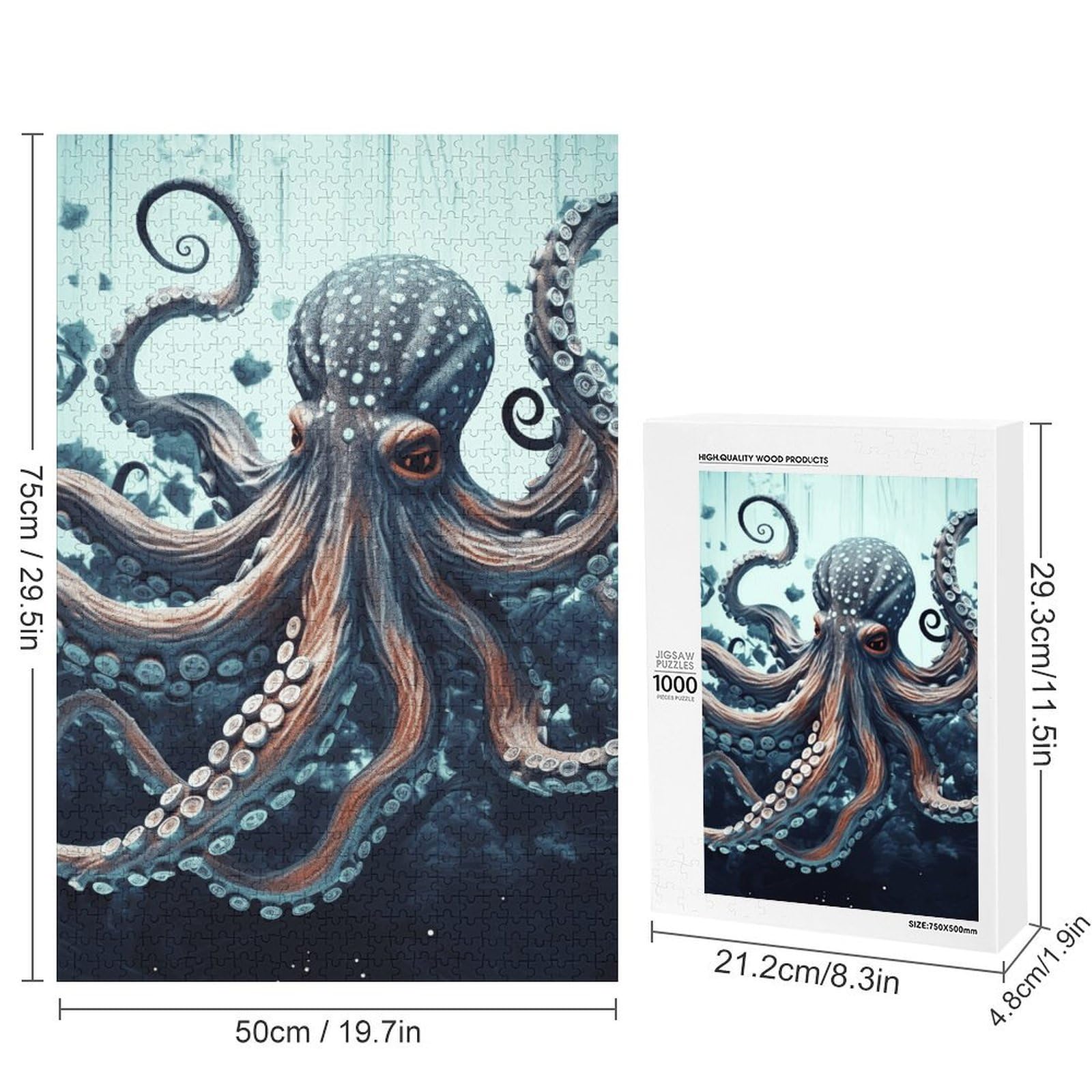 Octopus Wooden Jigsaw Puzzle