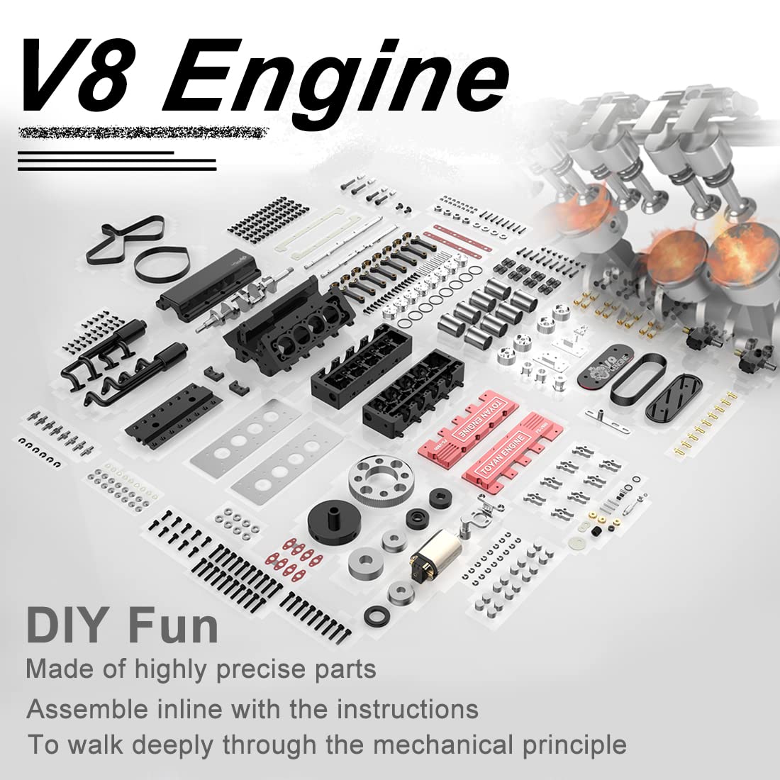 V8 Engine Model Kit