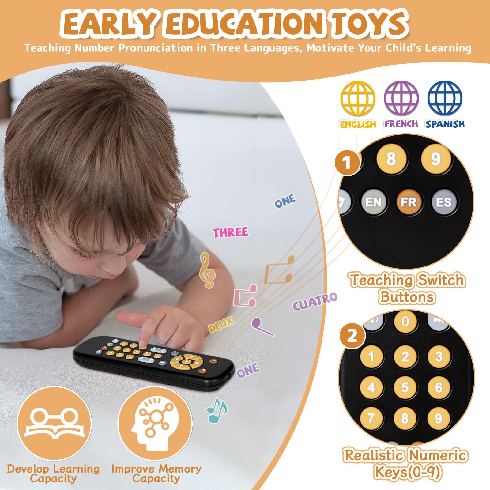 Orzbow Baby Remote Control Toy