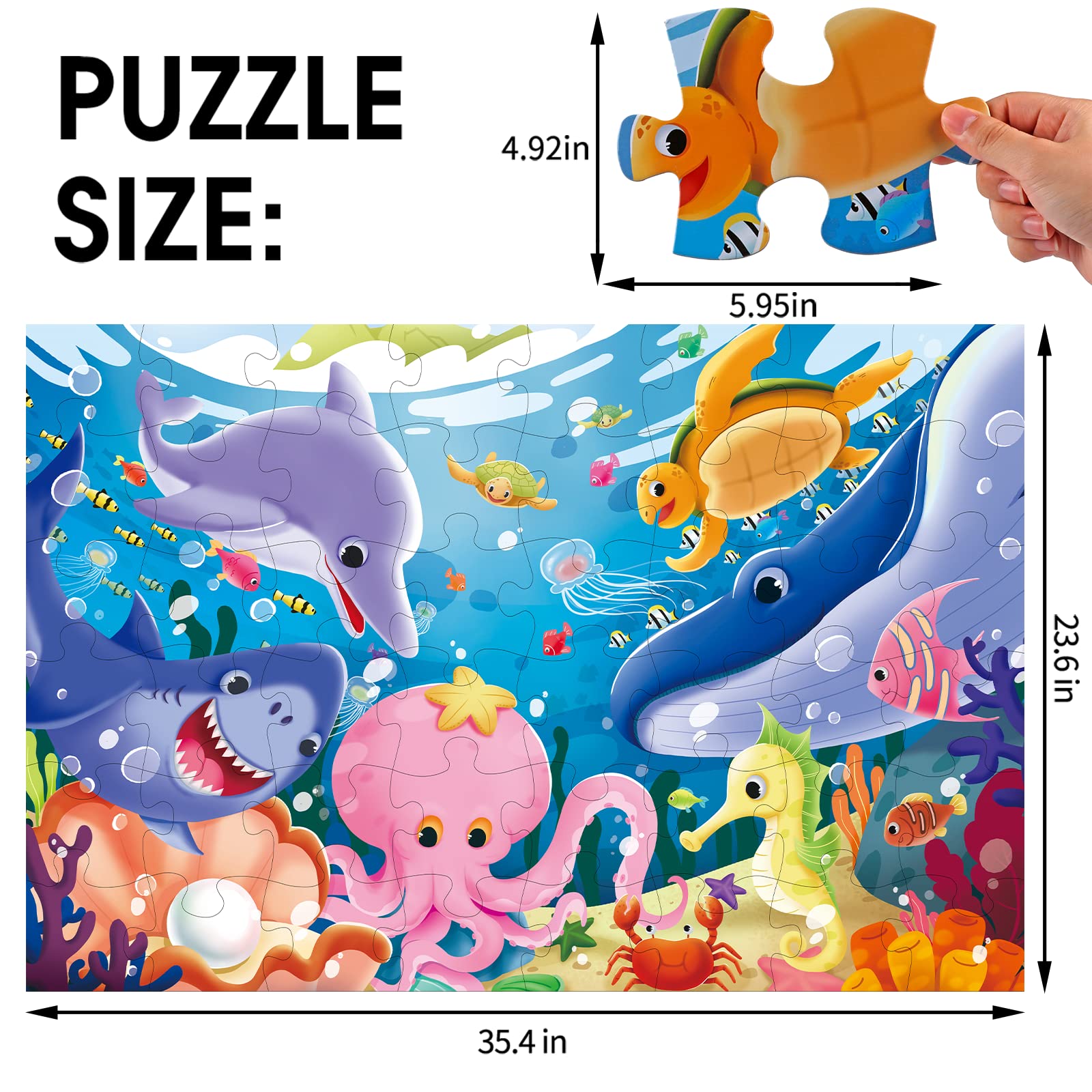 Dinosaur Underwater Floor Puzzle