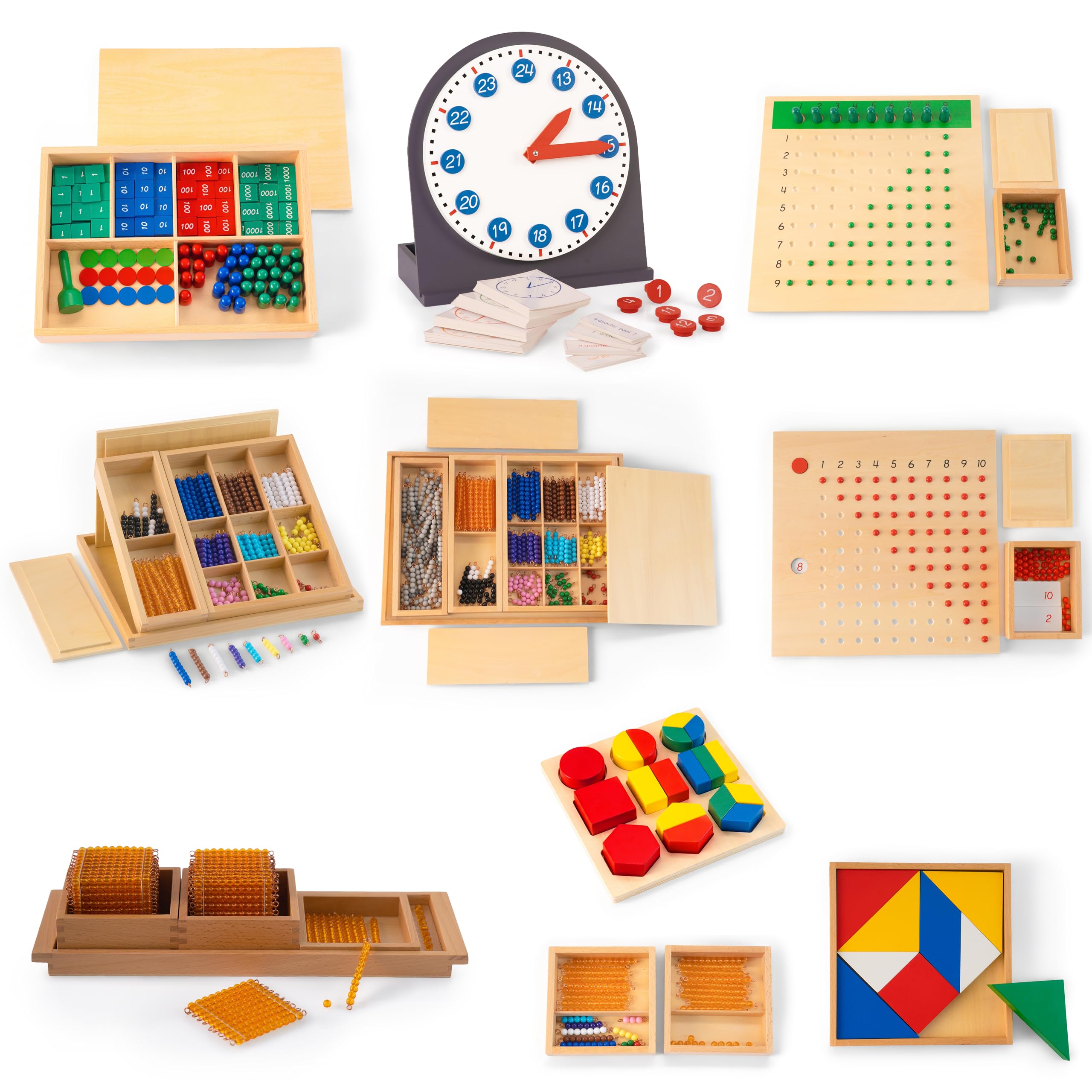 Montessori Learning Materials Set
