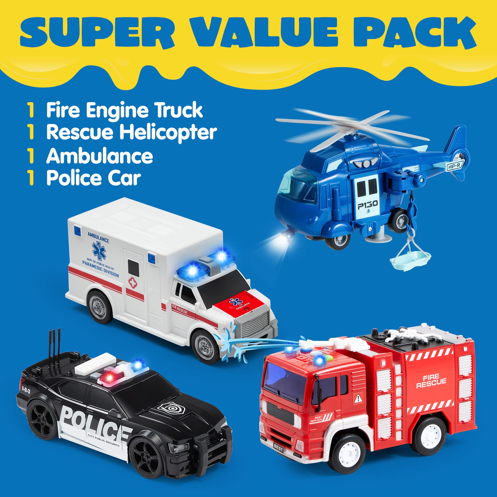 Emergency Vehicle Playset