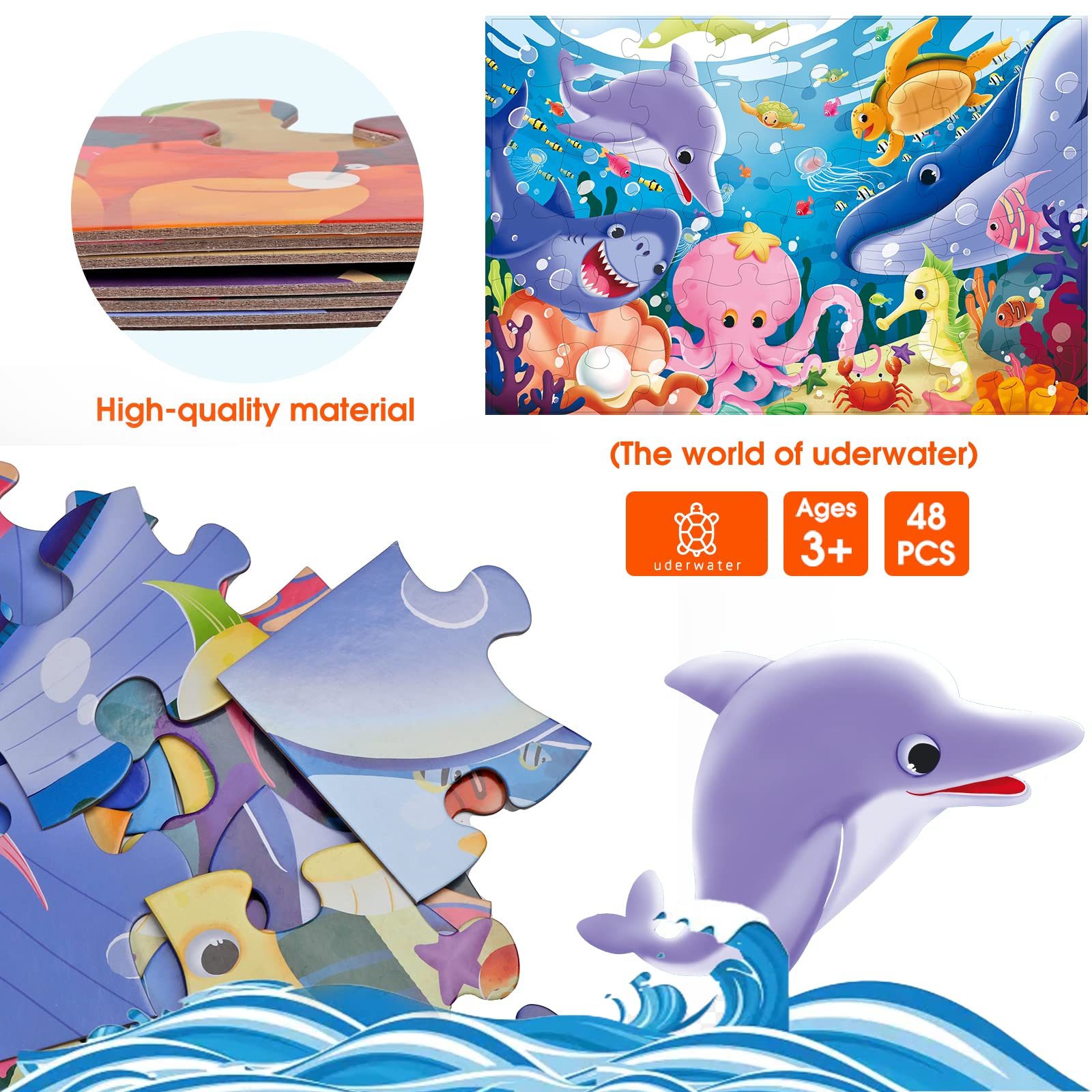 Dinosaur Underwater Floor Puzzle