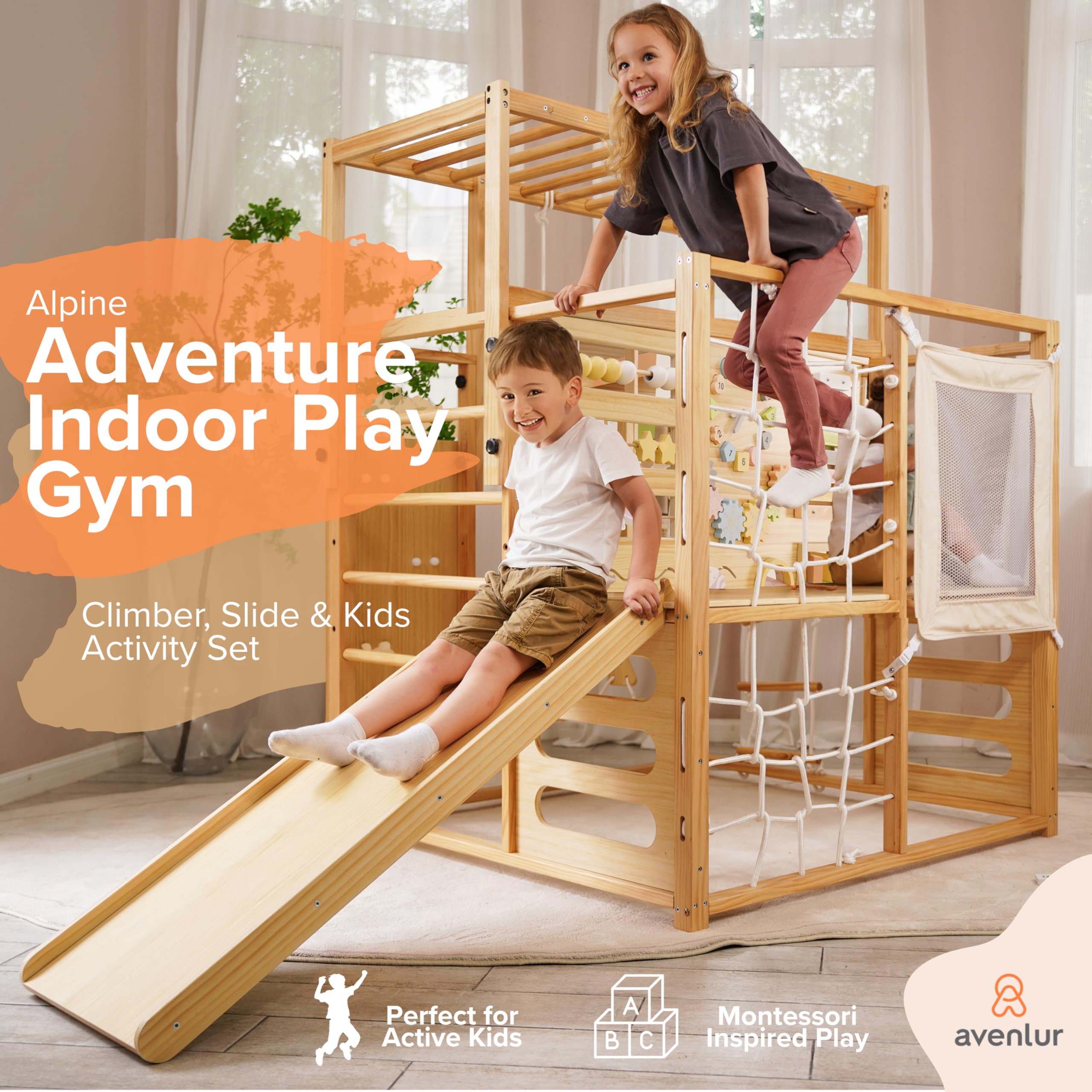 Montessori Wooden Jungle Gym