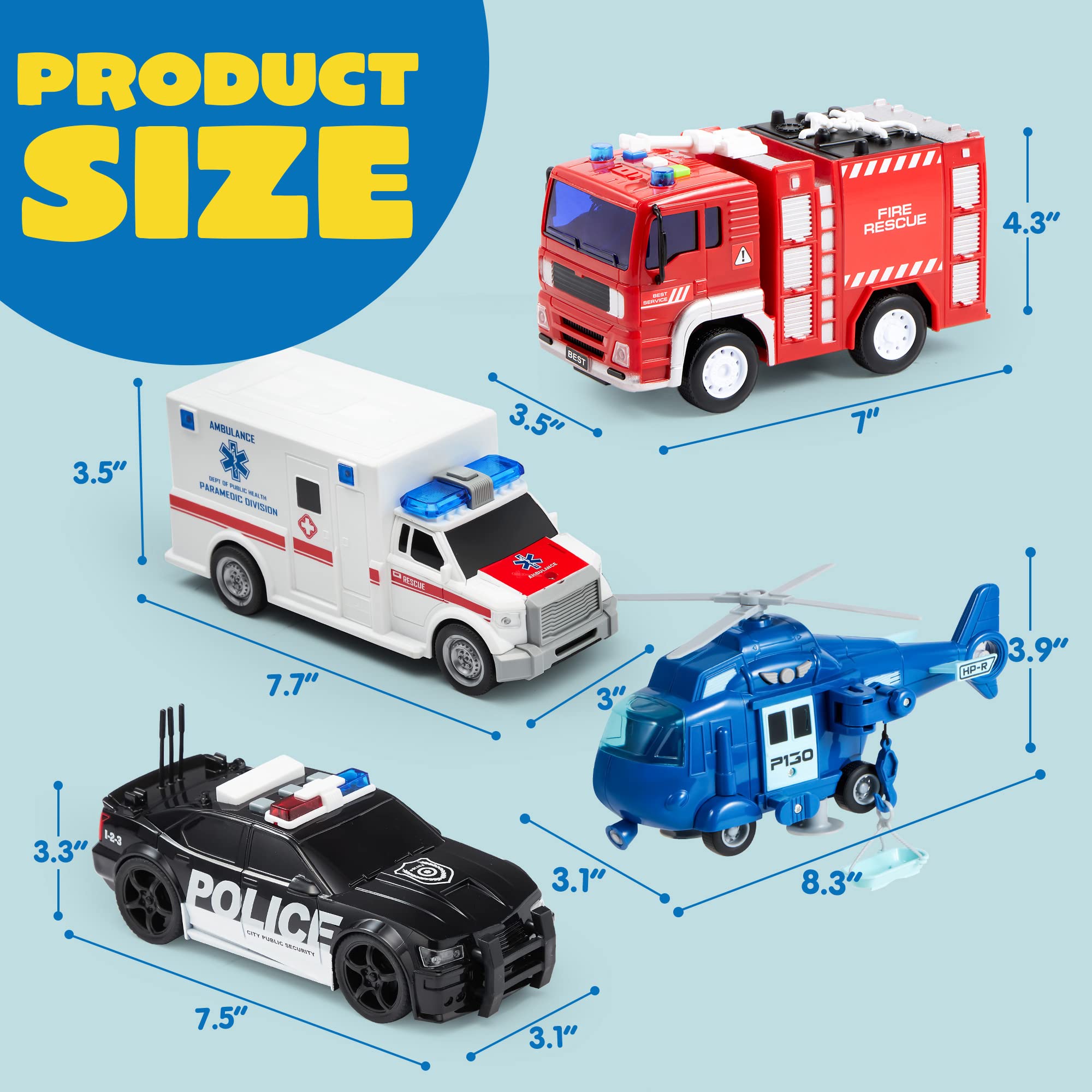 Emergency Vehicle Playset