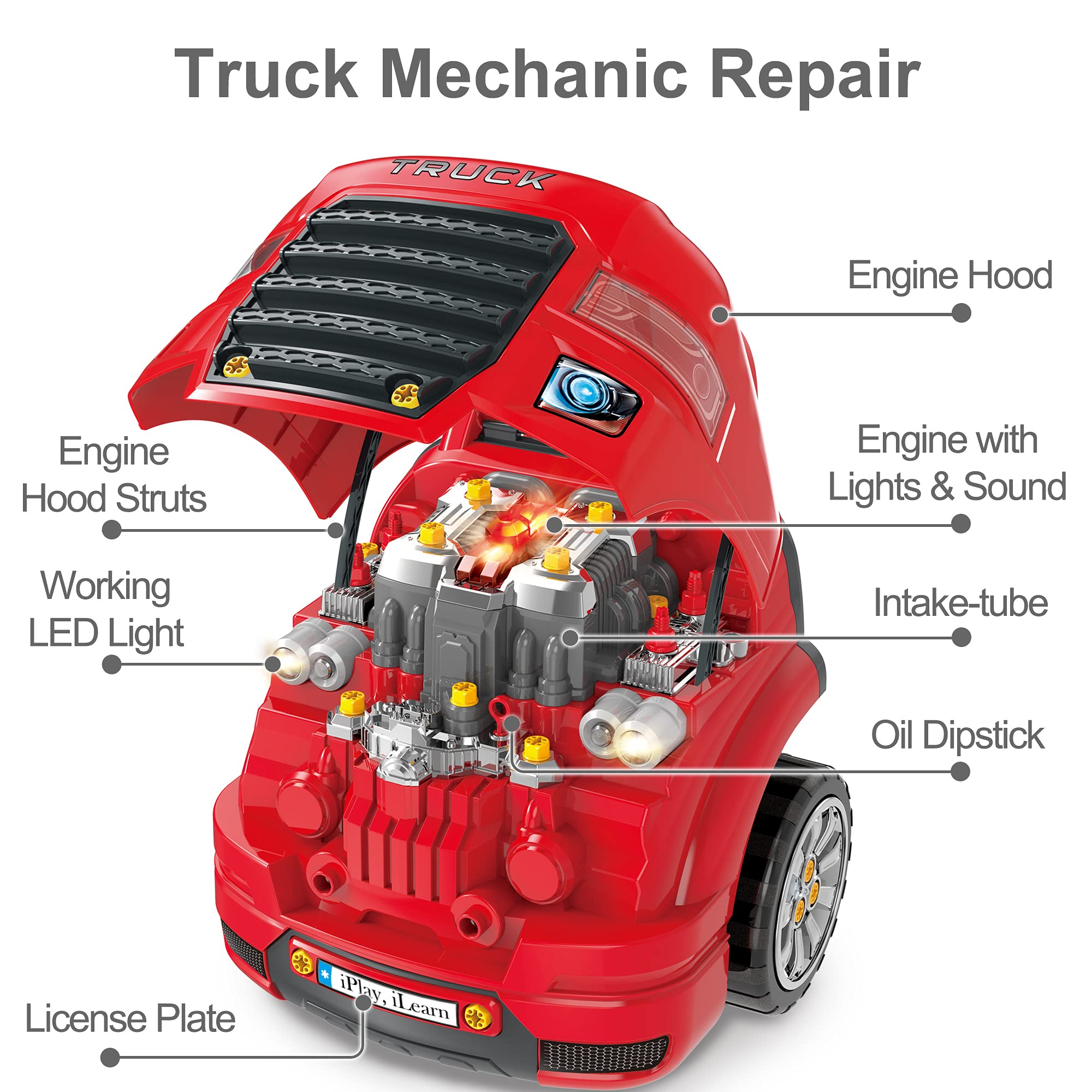 Truck Engine Repair Playset