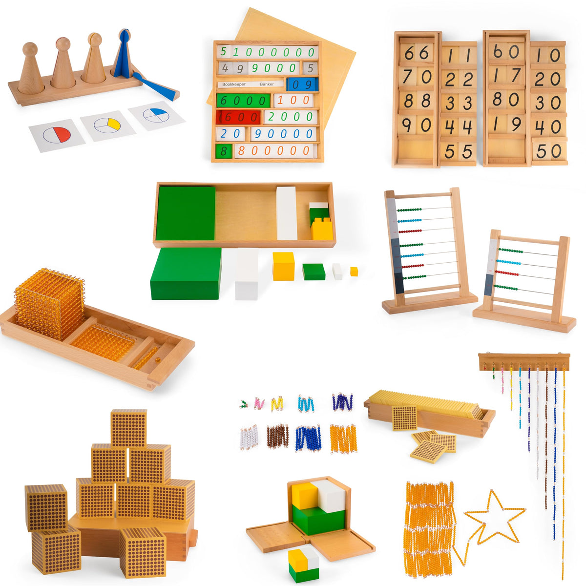 Montessori Learning Materials Set