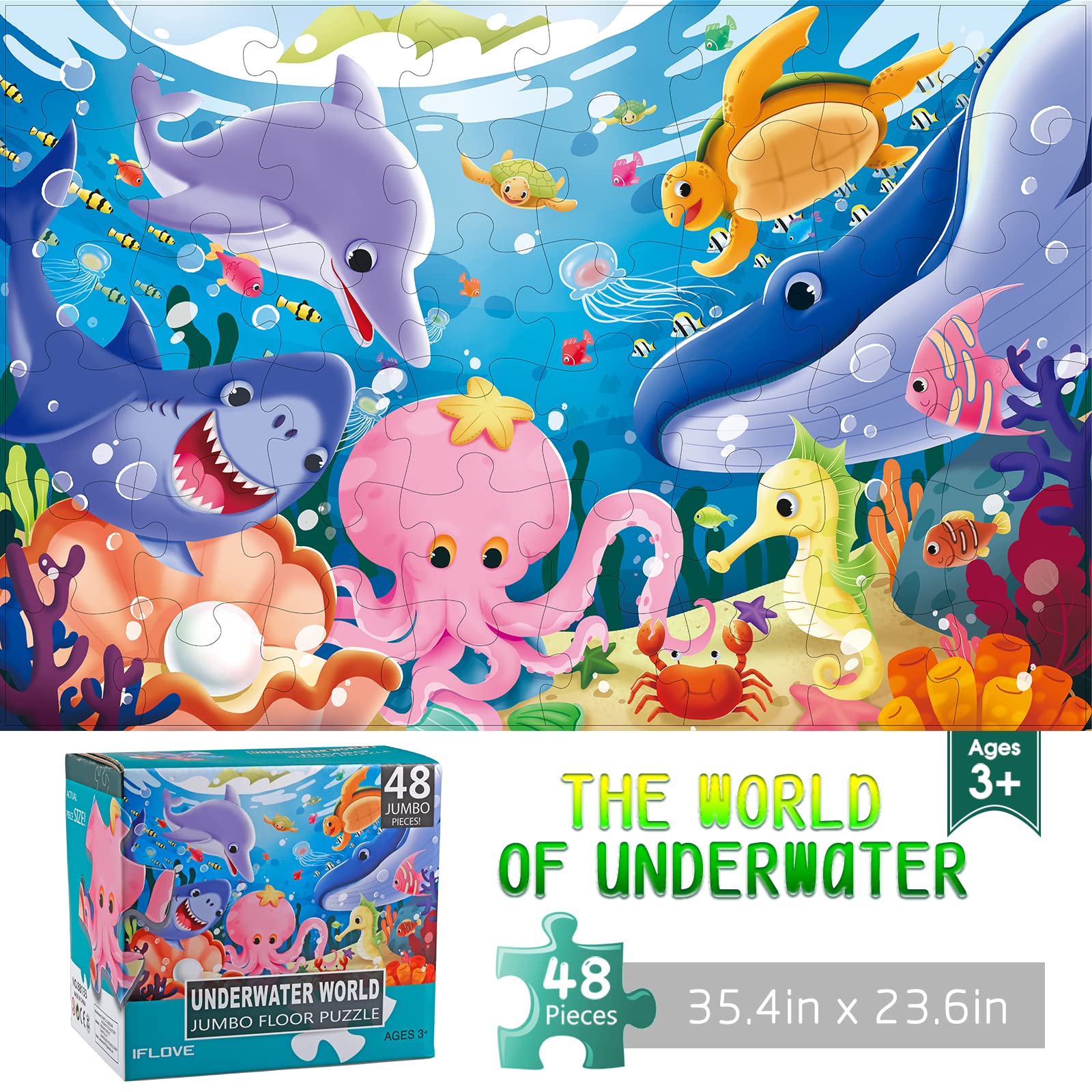 Dinosaur Underwater Floor Puzzle