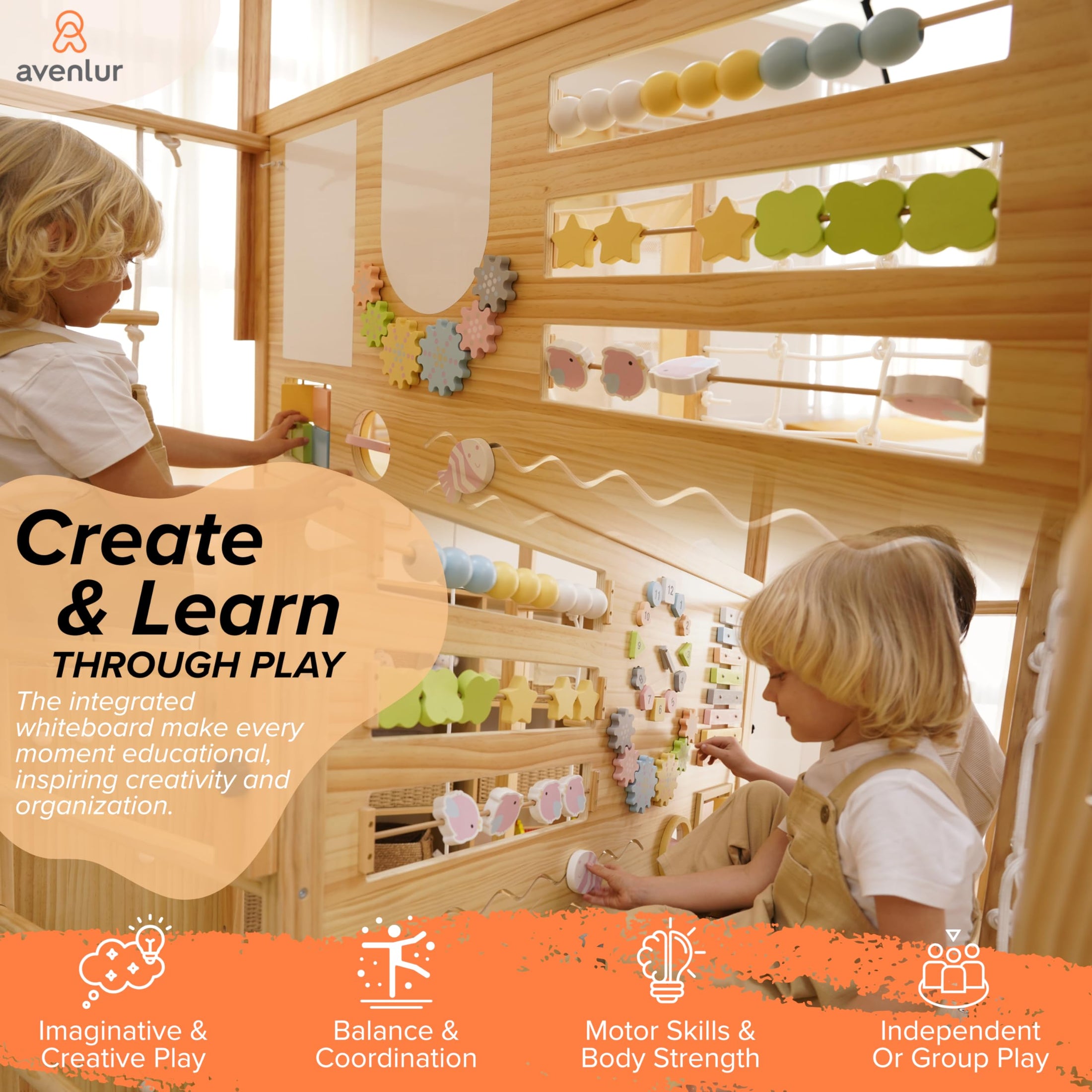 Montessori Wooden Jungle Gym