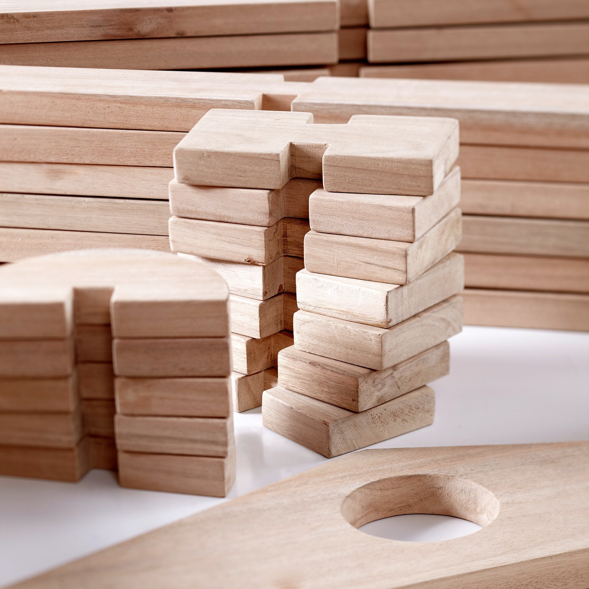 Wooden Notch Blocks Set
