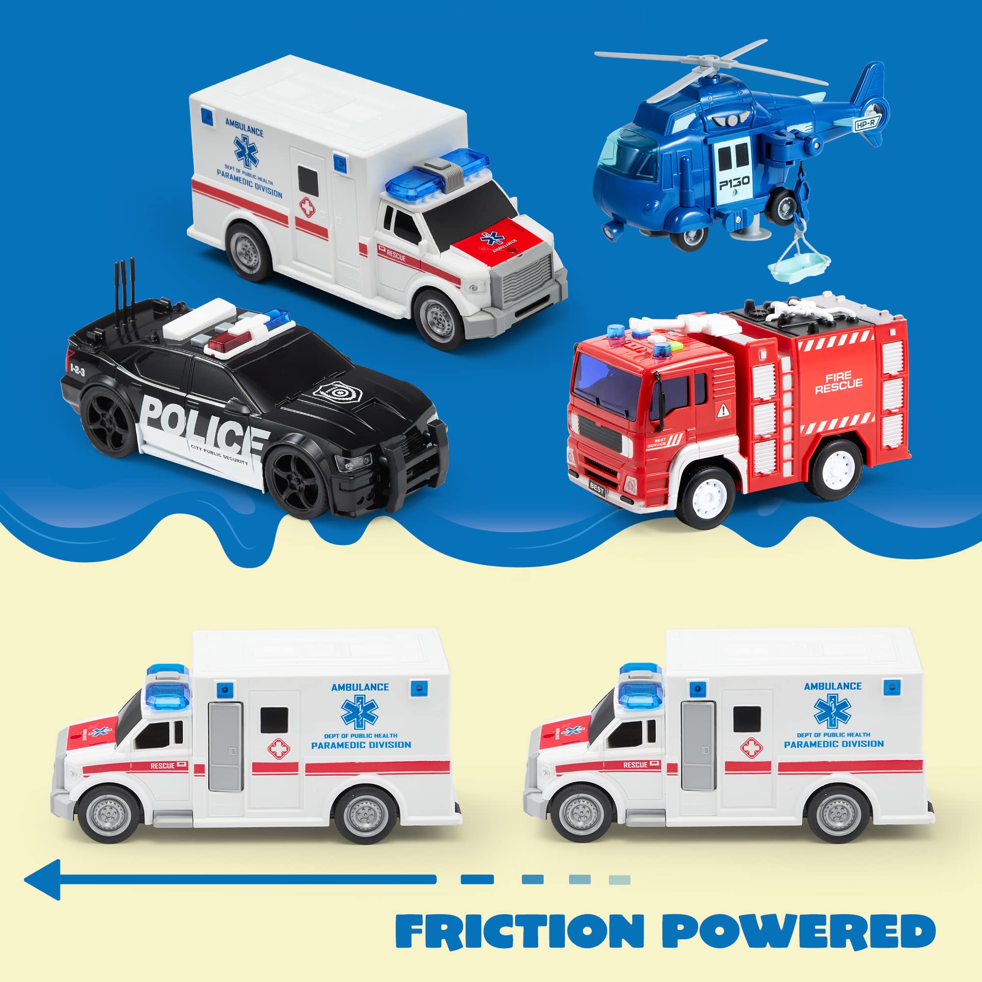 Emergency Vehicle Playset