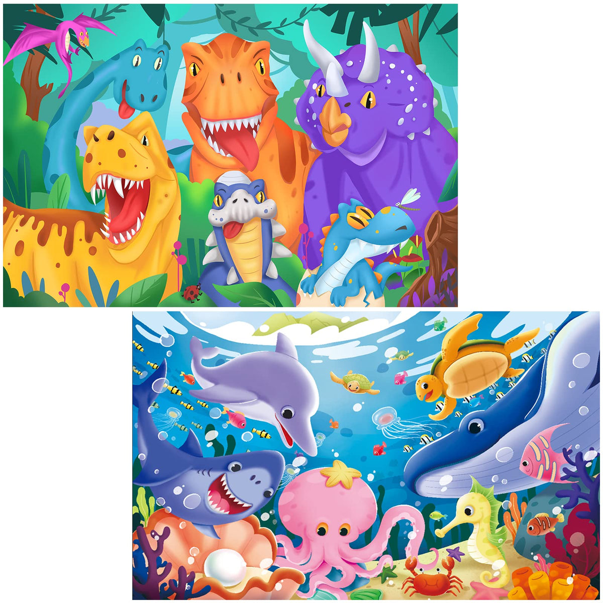 Dinosaur Underwater Floor Puzzle
