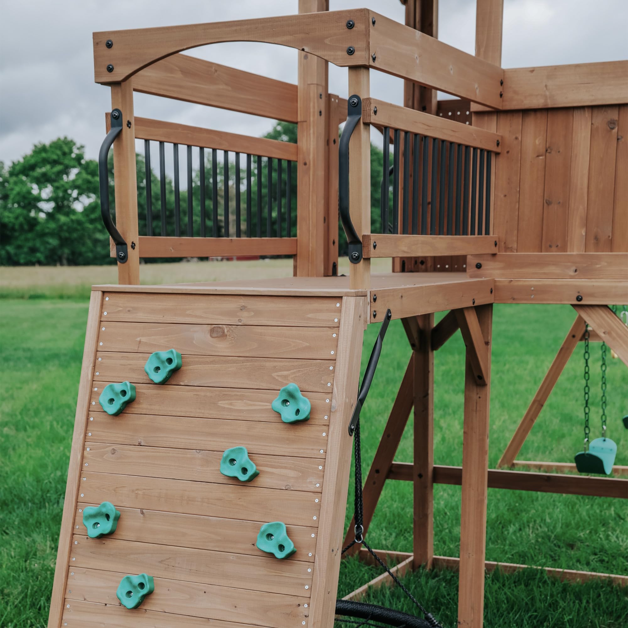 Outdoor Playset with Slides & Swings