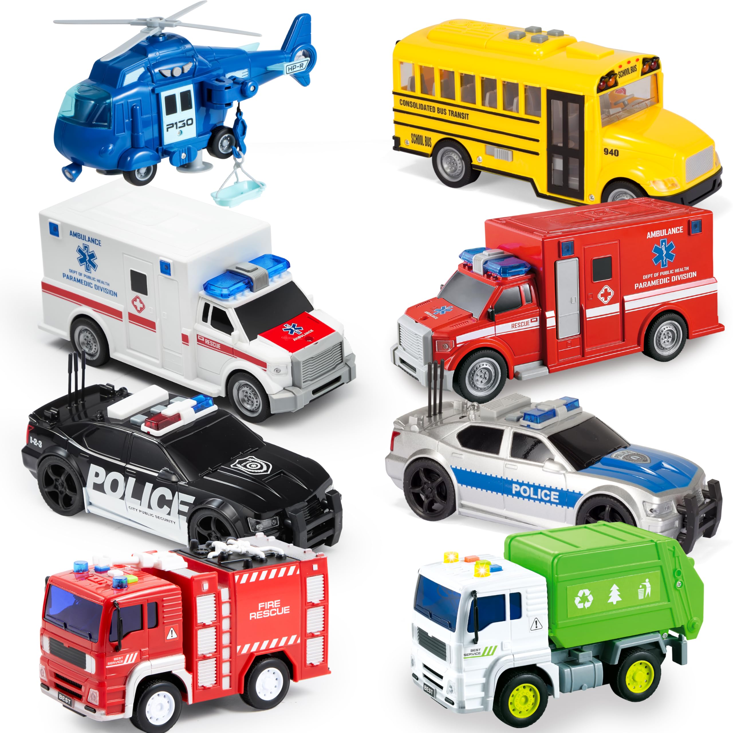 Emergency Vehicle Playset