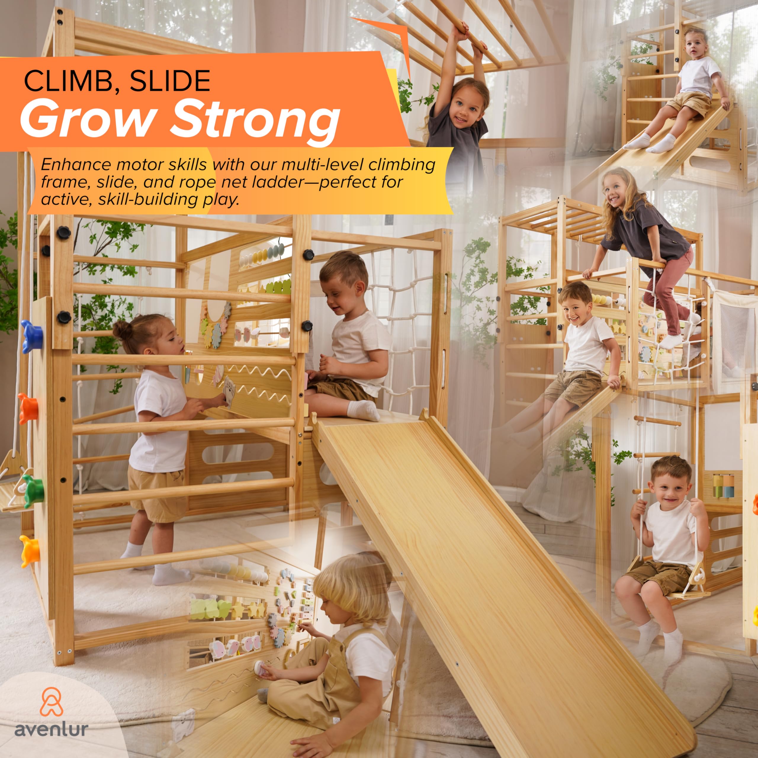 Montessori Wooden Jungle Gym